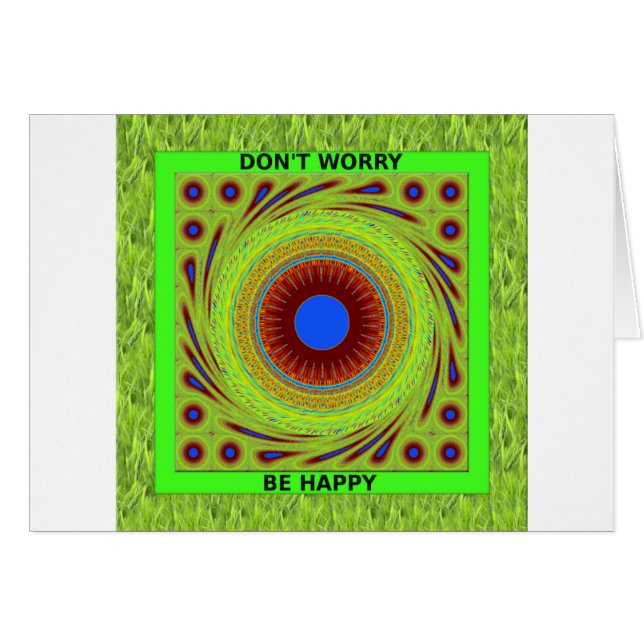 Gröntens betesmarker har en Nicedag, oroa er inte  Hälsningskort (Framsidan Horizontal)