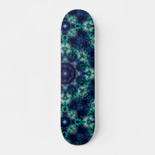 Gröntens blå ornament mini skateboard bräda 18,5 cm