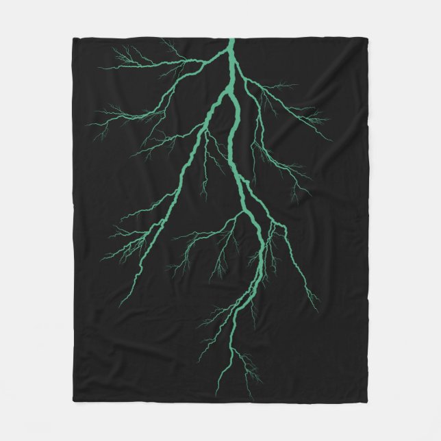 Gröntens blixt fleecefilt (Framsidan)