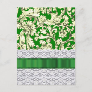 Gröntens blommigt-dämpare vykort
