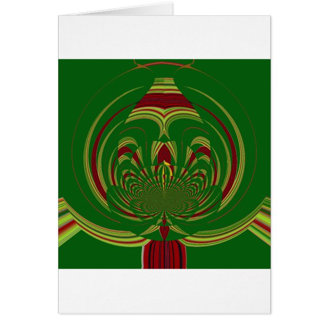 Gröntens Blommigt Hälsningskort (Framsidan)