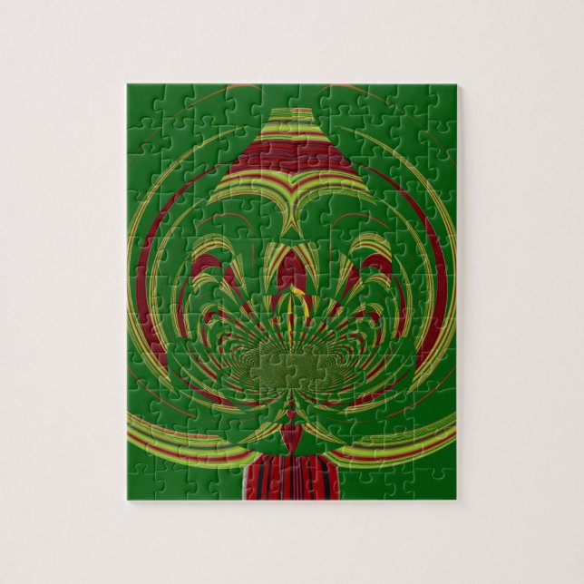 Gröntens Blommigt Pussel (Vertikal)