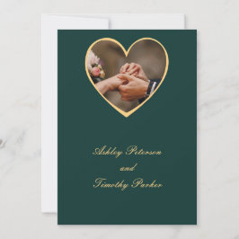 gröntens bröllopsinbjudan julkort