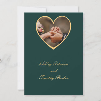 gröntens bröllopsinbjudan julkort