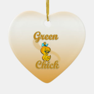 Gröntens Chick Julgransprydnad Keramik