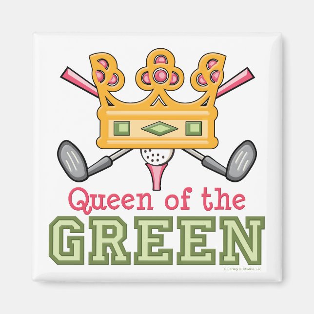 Gröntens drottning Golf Magnet (Framsidan)