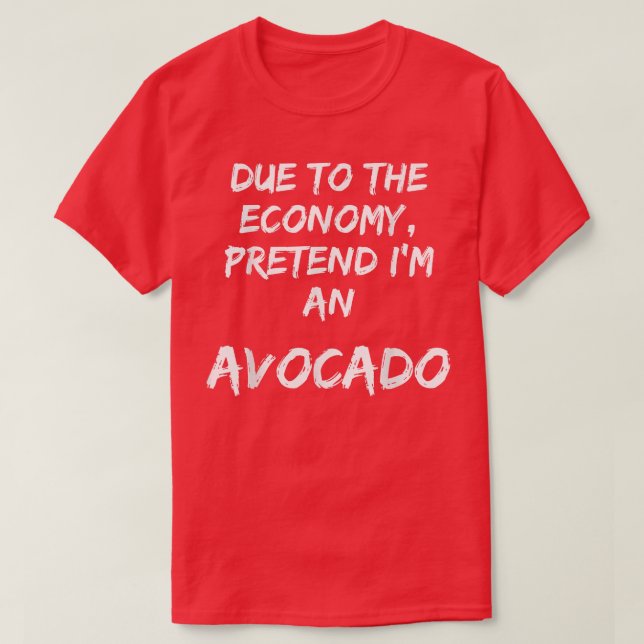 Gröntens ekonomi är en avocado Easy Halloween T Shirt (Design framsida)
