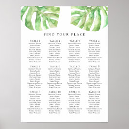 Gröntens exotiska platsyteutskrift. Tropiska bröll Poster