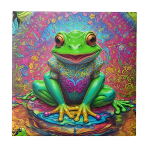 Gröntens Färgad Frog Keramiska plattor Kakelplatta