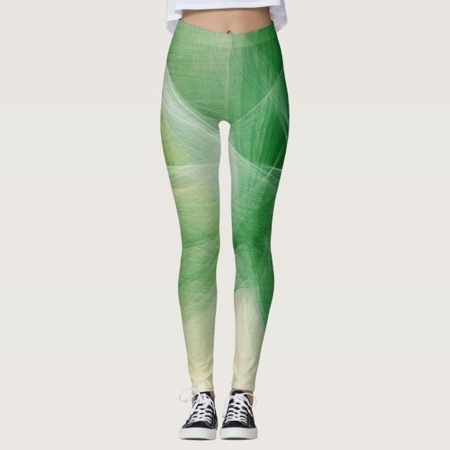 Gröntens färgplatta leggings (Framsida)