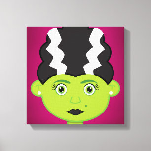 Gröntens flickmonster canvastryck