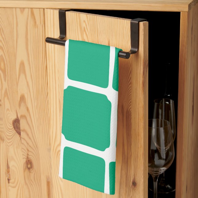 Gröntens former Fet asymmetrisk fyrkant Kökshandduk (Thirds Fold)