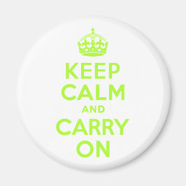 Gröntens Gult håll lugn och fortsätt Magnet