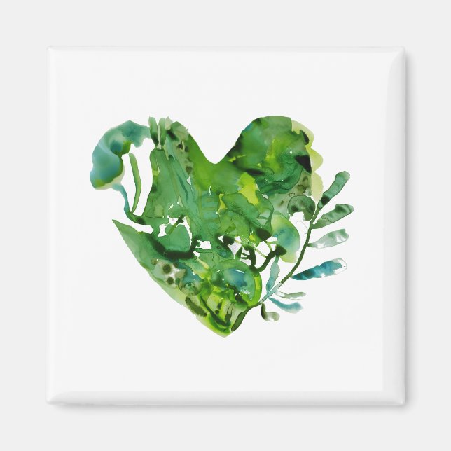 gröntens hjärtmagnet magnet (Framsidan)