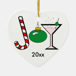 Gröntens hörsel av jultomtensitet julgransprydnad keramik