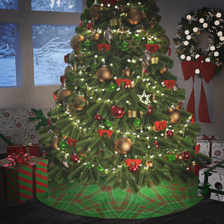 Gröntens julklapp julgransmatta borstad polyester