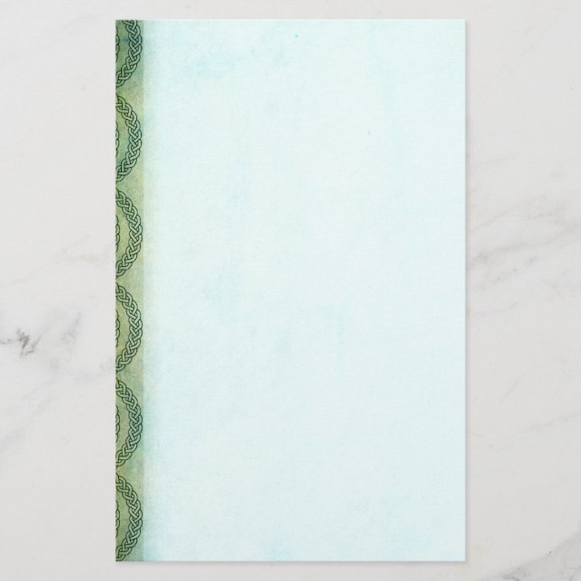 Gröntens keltiska knop brevpapper (Framsida)