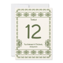 Gröntens keltiska knop stora Bordsnummer