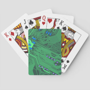 Gröntens kretskort spel kort
