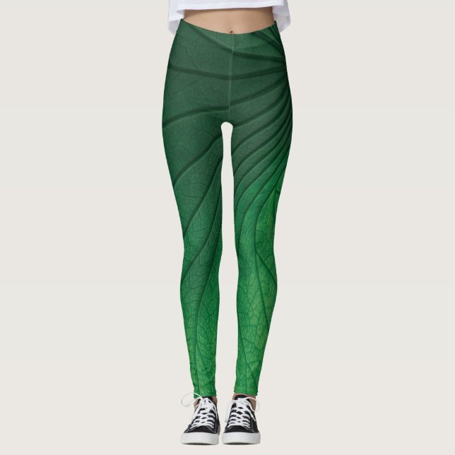 gröntens lämna leggings (Framsida)