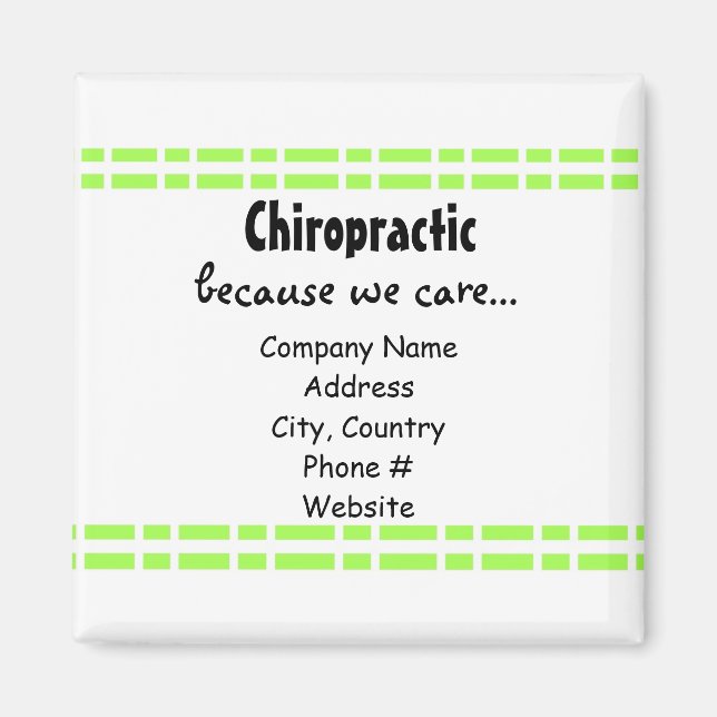 Gröntens länkdesign magnet (Framsidan)