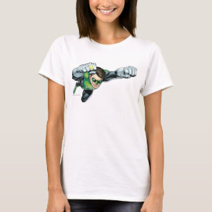Gröntens Lantern - helt återgiven, flygande Höger T-shirt