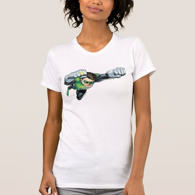 Gröntens Lantern - helt återgiven, flygande Höger Tee Shirt (Framsida)