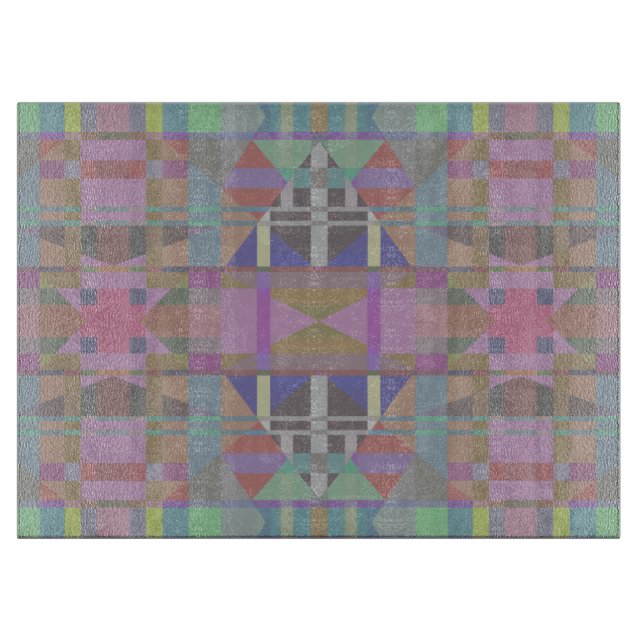 Gröntens Lila Rosa Geometric (Framsidan)