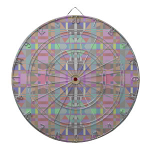 Gröntens Lila Rosa Geometric Darttavla