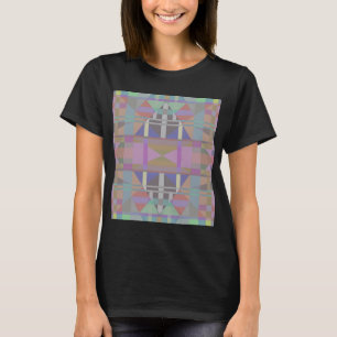 Gröntens Lila Rosa Geometric T Shirt