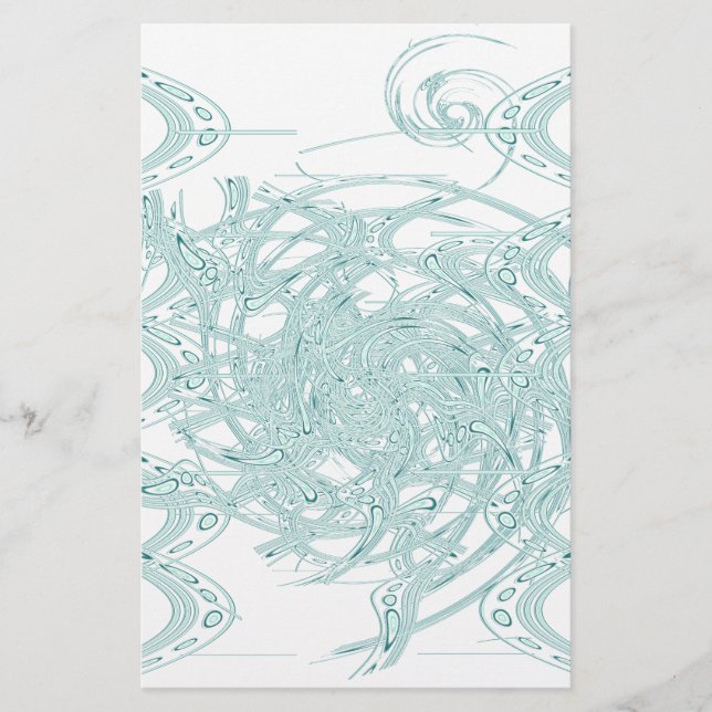 Gröntens ljusdesign på vitt brevpapper (Framsida)