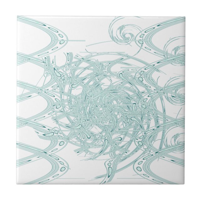 Gröntens ljusdesign på vitt kakelplatta (Framsidan)