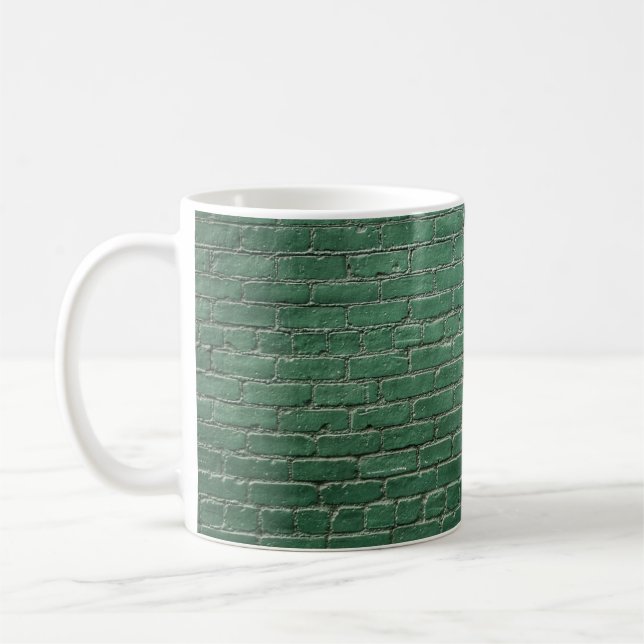 Gröntens målade vägg kaffemugg (Vänster)