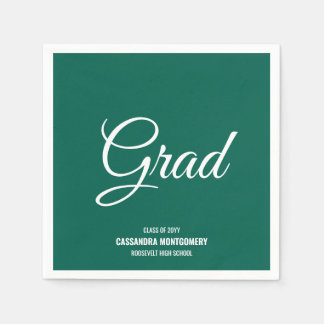 Gröntens minimalistiska moderna Studentfest Pappersservett