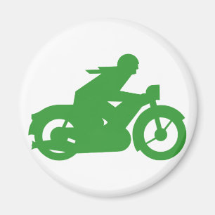 Gröntens motorcykelskylt magnet