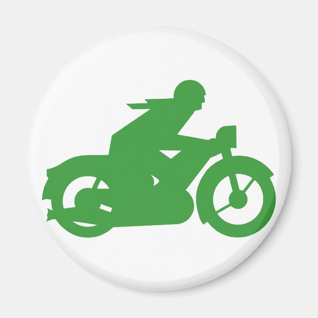 Gröntens motorcykelskylt magnet (Framsidan)