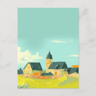 Gröntens natur och hus vykort