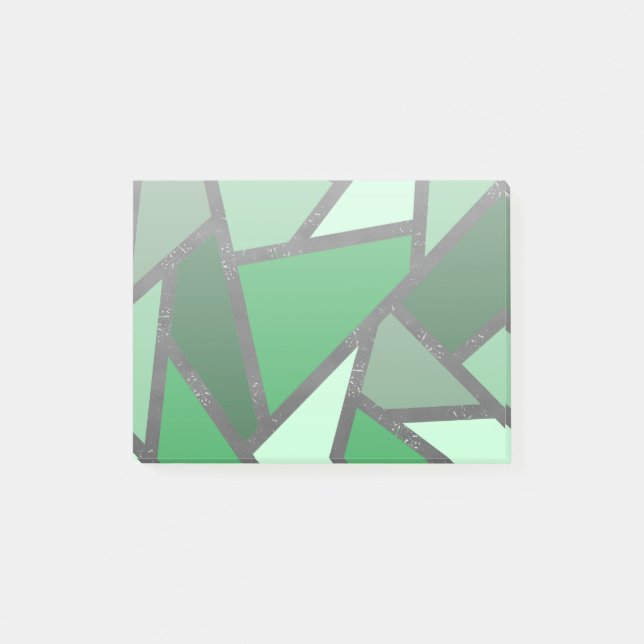 Gröntens nedfläckad mönster post-it block (Framsida)