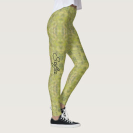 Gröntens nyans för att anpassa kvalitetsreglerna f leggings
