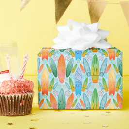 Gröntens Orange och surfbrädor för sommartid Presentpapper