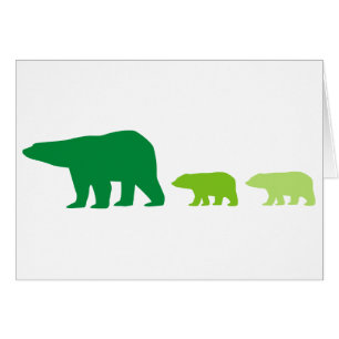 Gröntens Polar Bear Hälsningskort