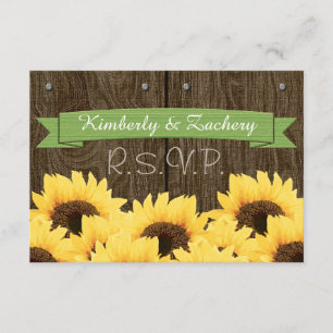 GRÖNTENS RUSTISKA SUNFLOWER-OSA KORT