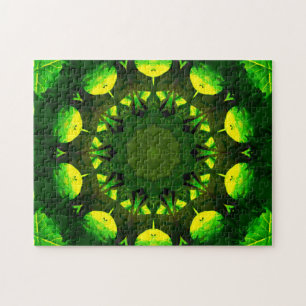 Gröntens skuggor Mandala Art Pussel