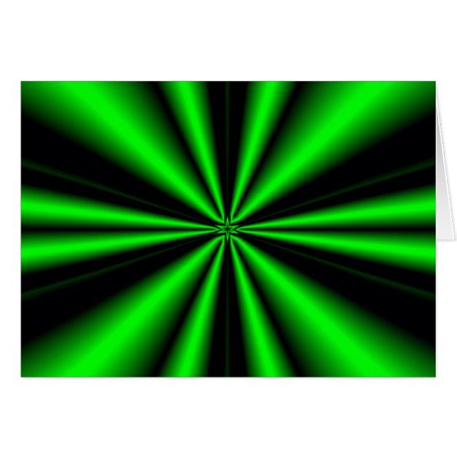 gröntens stjärna av hopp hälsningskort (Framsidan Horizontal)