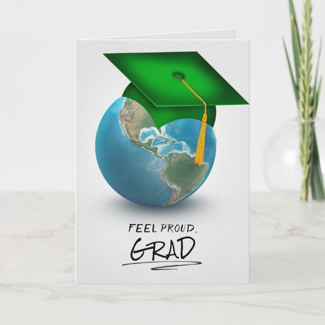 gröntens studentmössa på jorden kort (Framsida)
