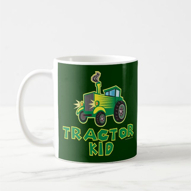 Gröntens traktor Kid Kaffemugg (Vänster)