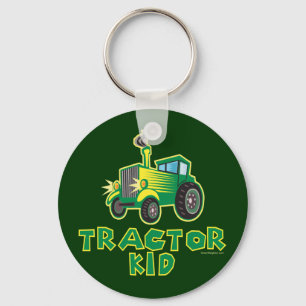 Gröntens traktor Kid Nyckelring