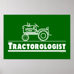 Gröntens traktorolog poster