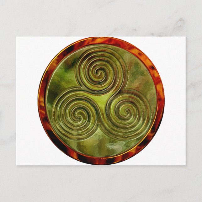 gröntens triskelettstam vykort (Framsida)