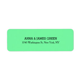 Gröntens unika Kreativ Rensa Snyggt-familj Namn Returadress Etikett